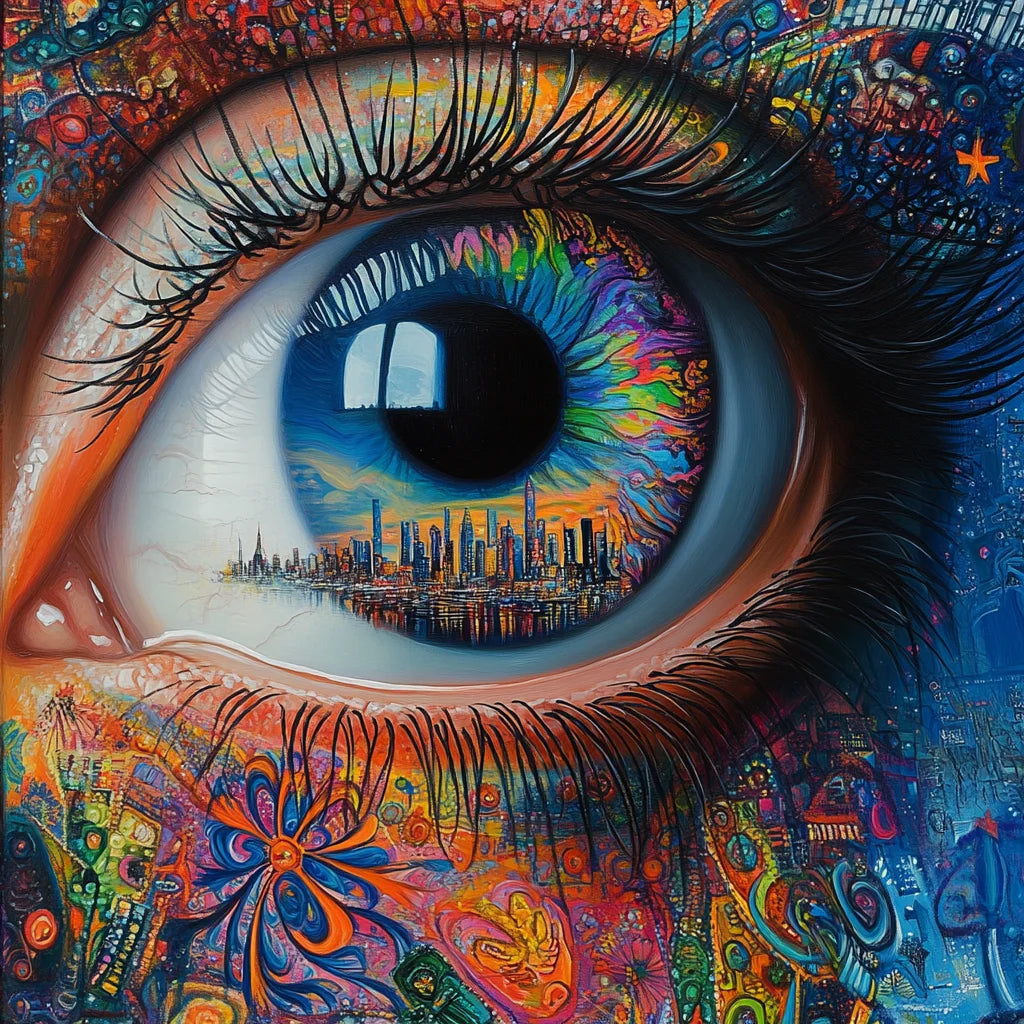 City Reflection Eye Diamond Art Kit