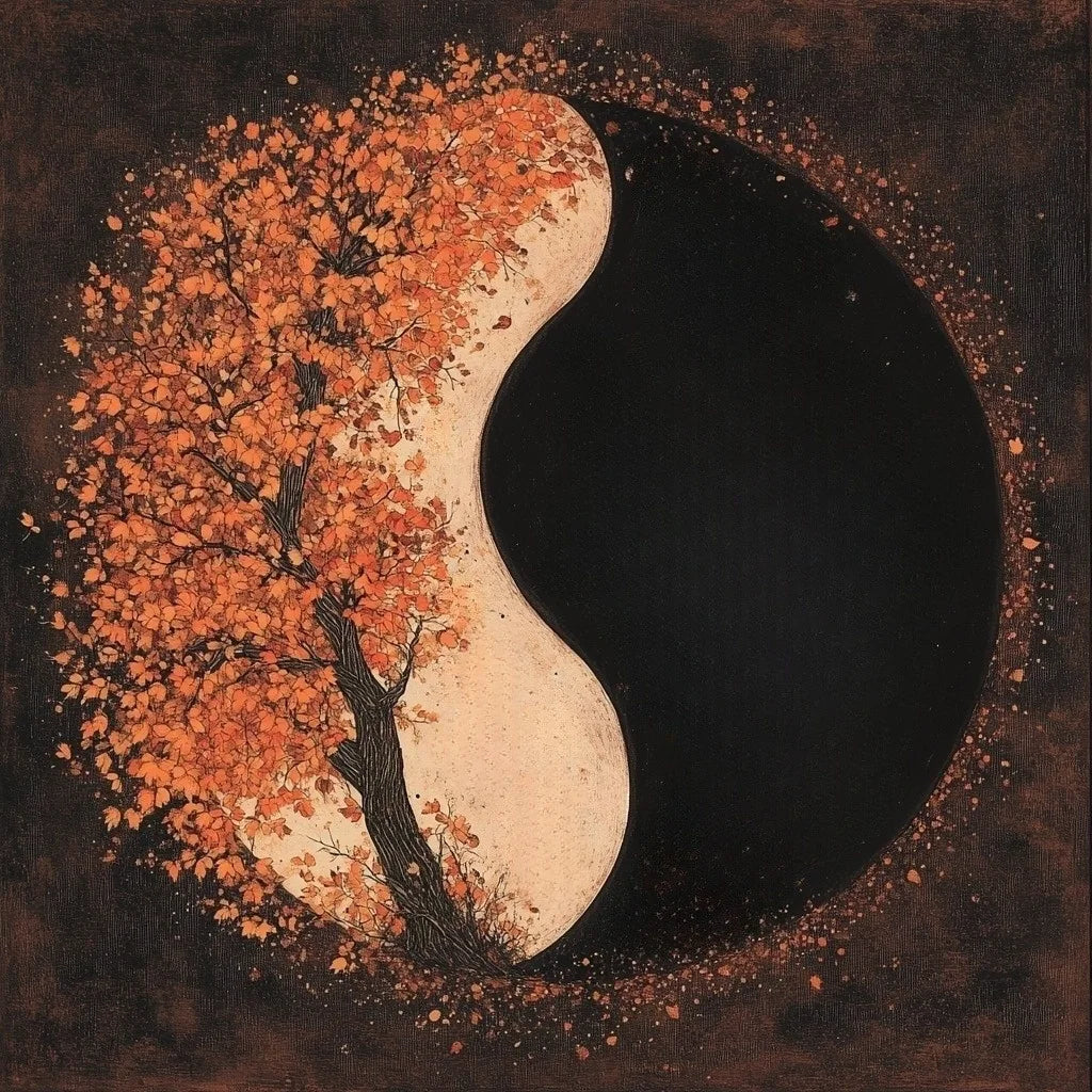 Yin Yang And Tree Diamond Art Kit