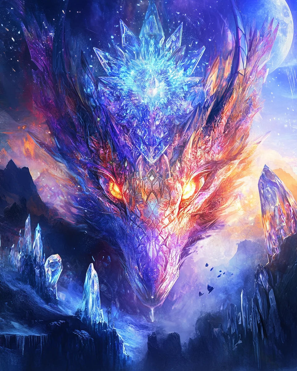 Crystal Head Dragon Diamond Art Kit