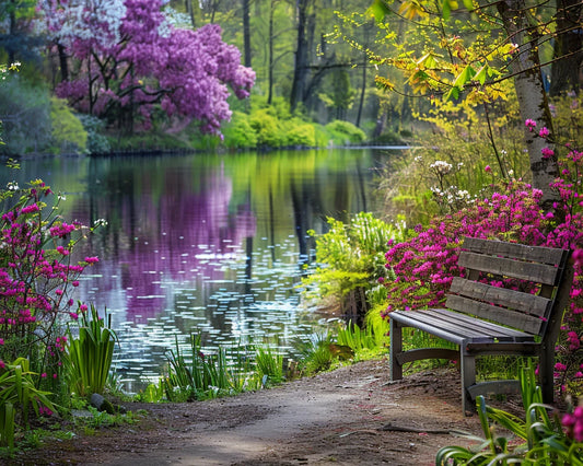 Park Bench Lake Diamond Art Kit