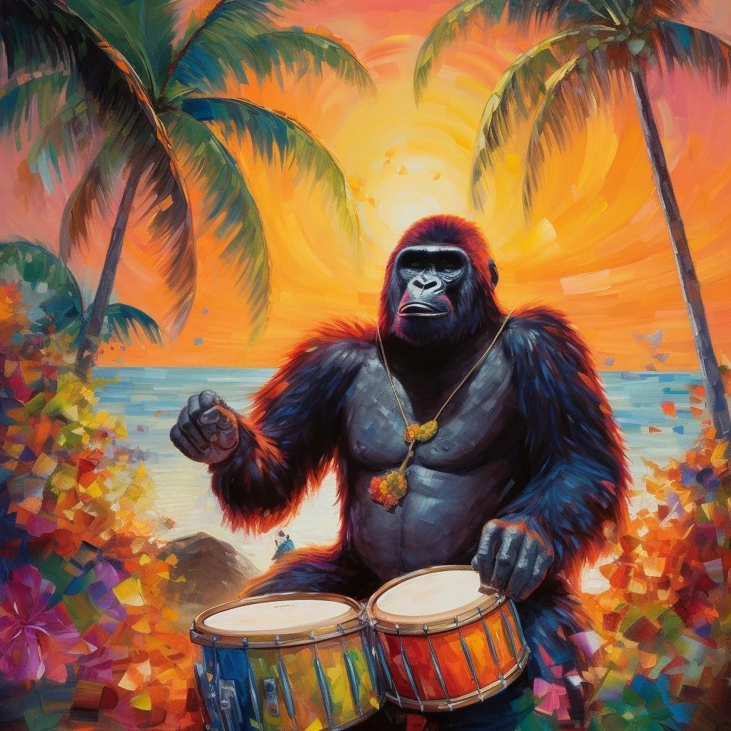 Gorilla Drums Diamond Art Kit