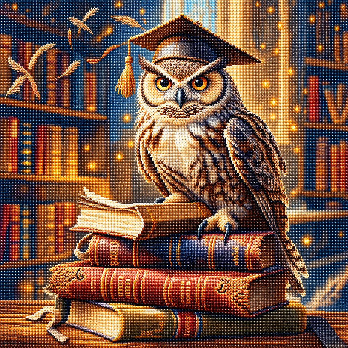 Graduate Owl Diamond Art Kit