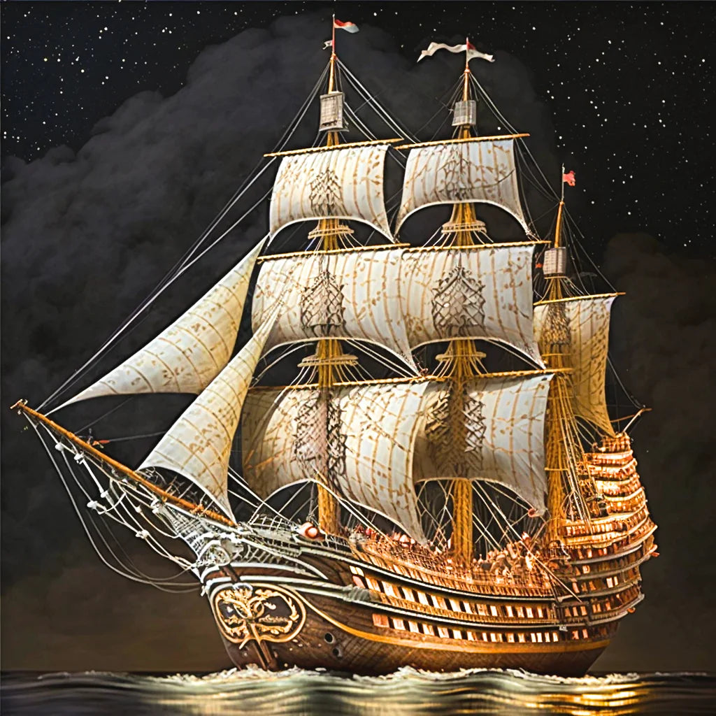 Medievil Ship Diamond Art Kit