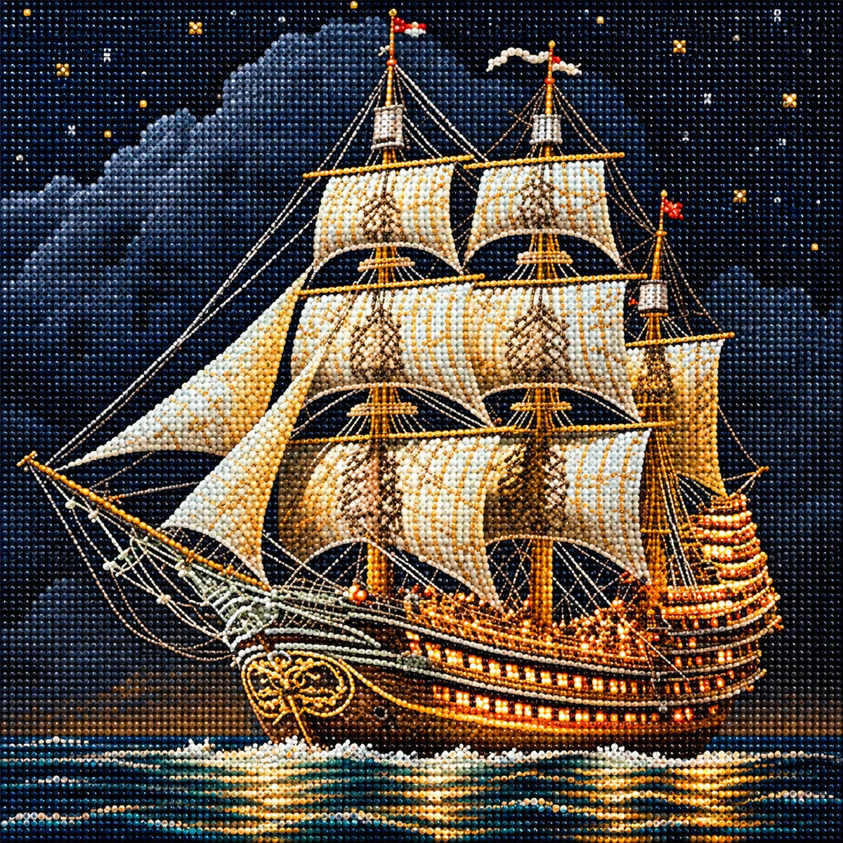 Medievil Ship Diamond Art Kit