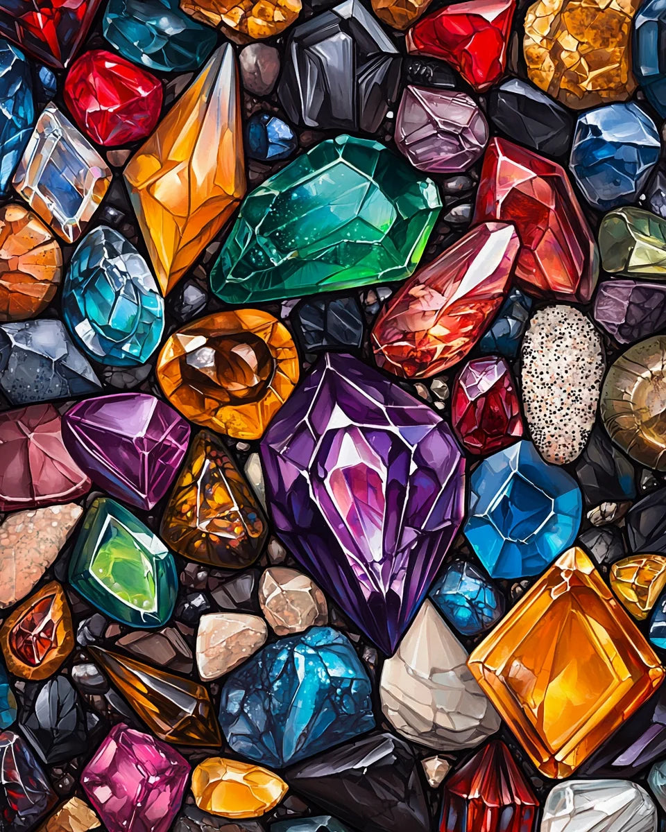 Bright Gems And Stones Diamond Art Kit