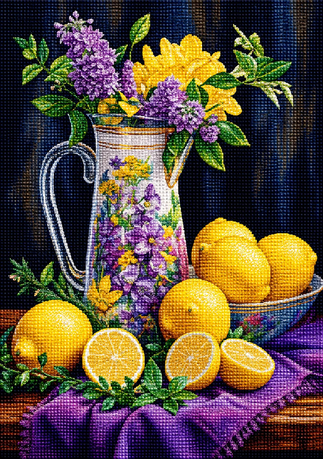 Citrus And Flowers Diamond Art Kit