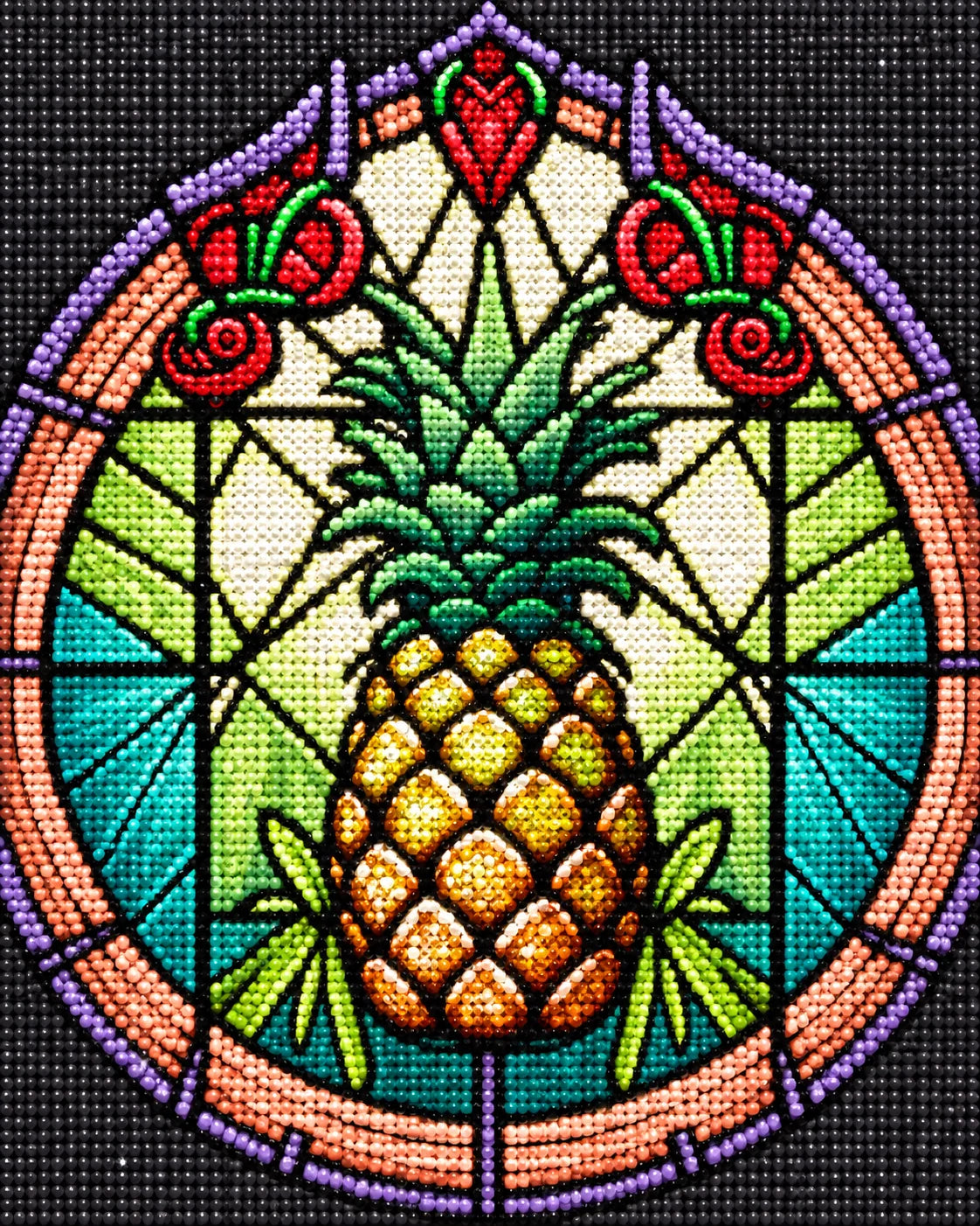 Abstract Pineapple Panel Diamond Art Kit