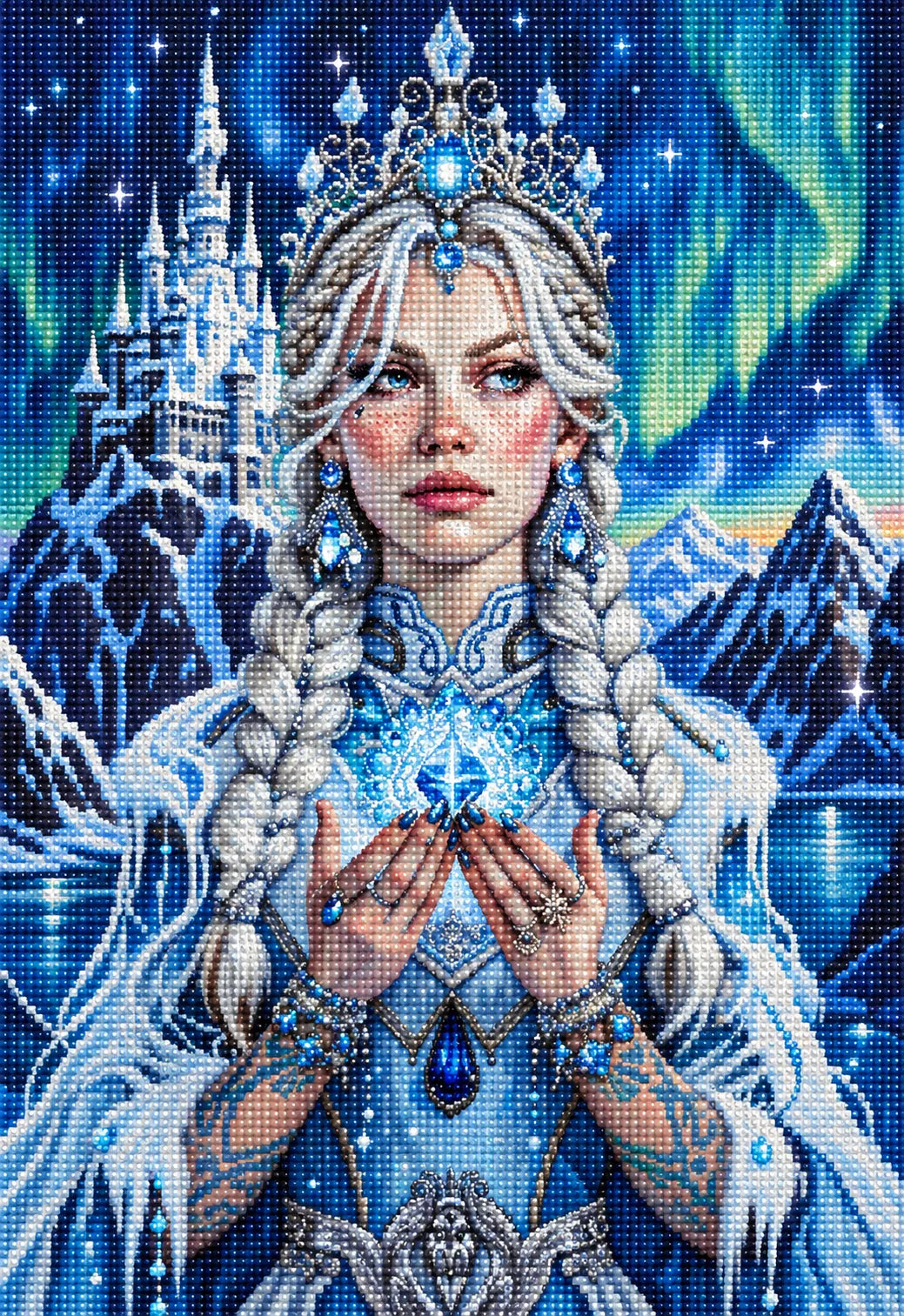Blue Crystal Nordic Princess Diamond Art Kit
