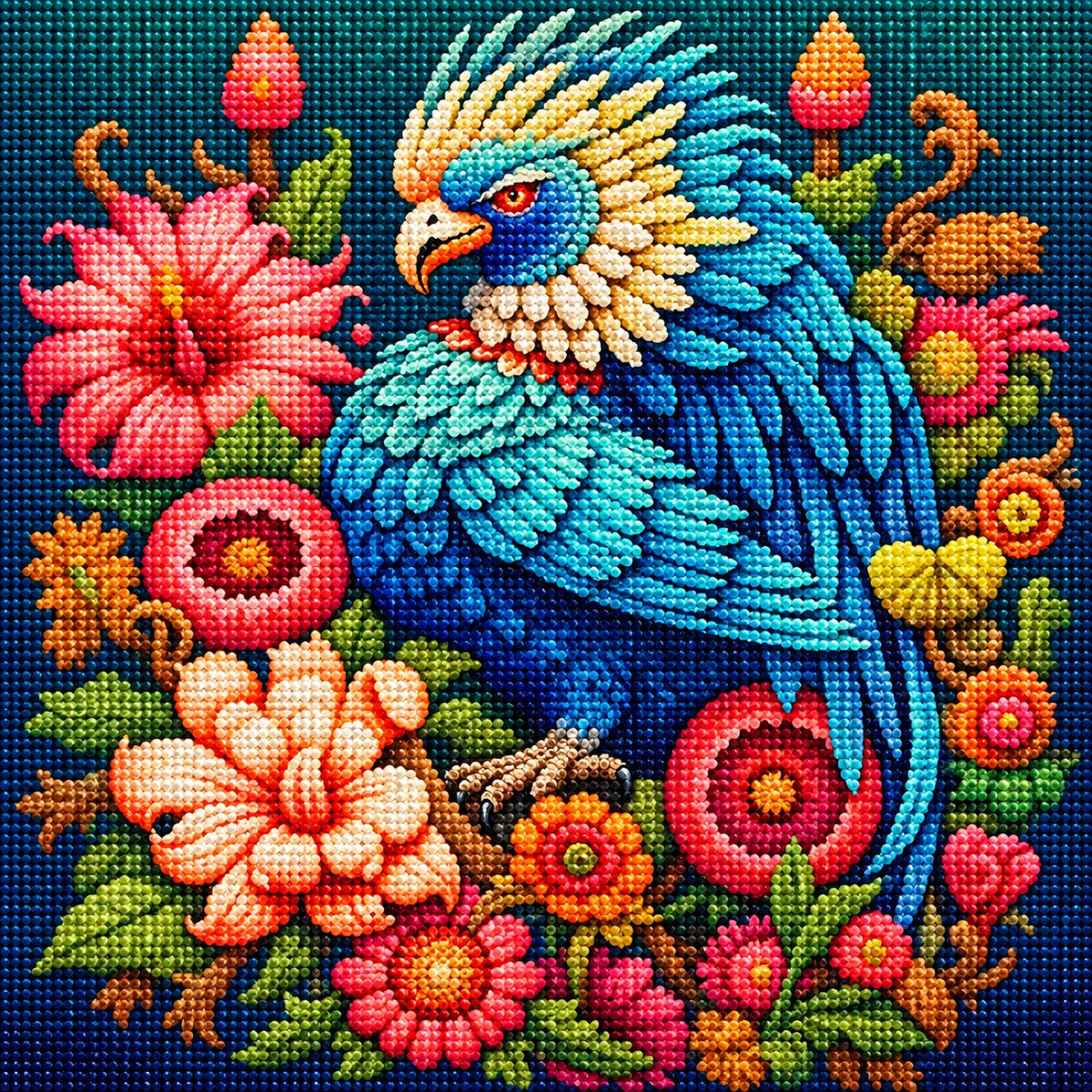 Aztec Abstract Bird Diamond Art Kit