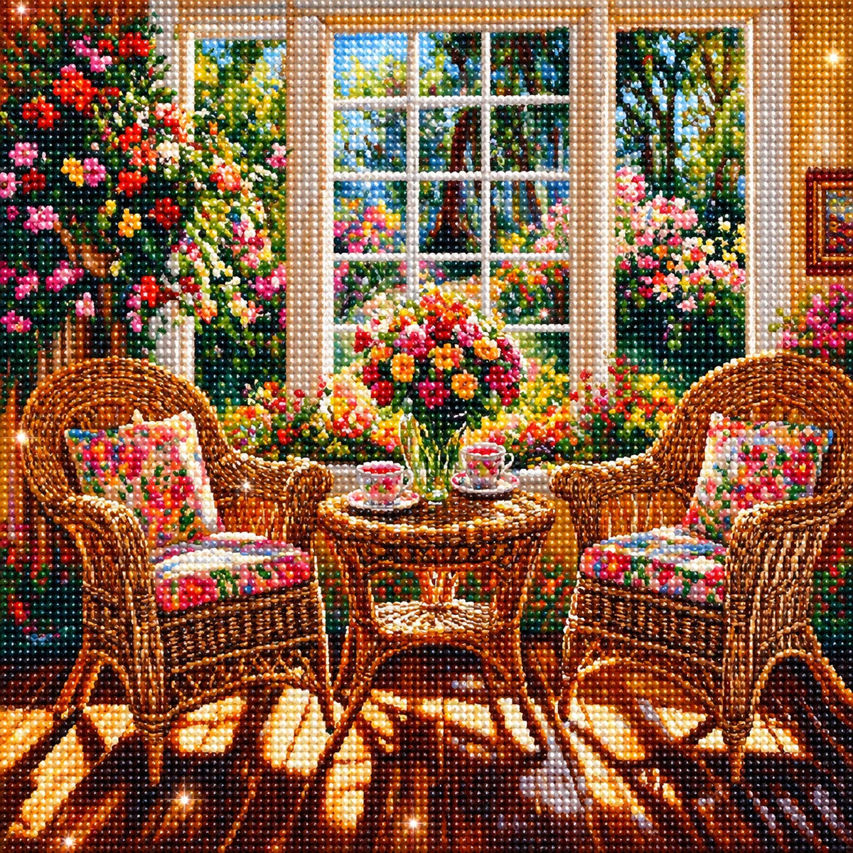 Flowers In The Sitting Room Diamond Art Kit
