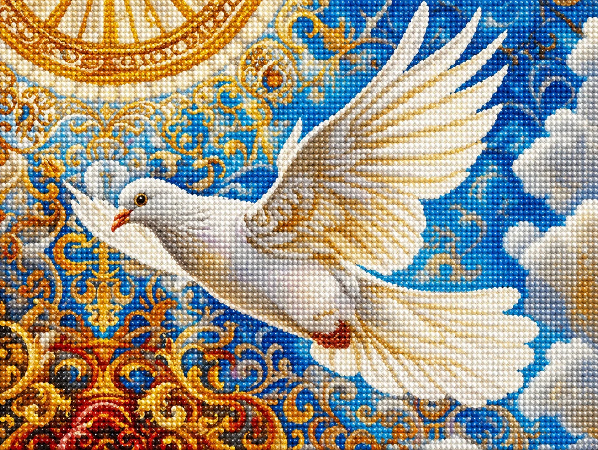 White Flying Dove Diamond Art Kit