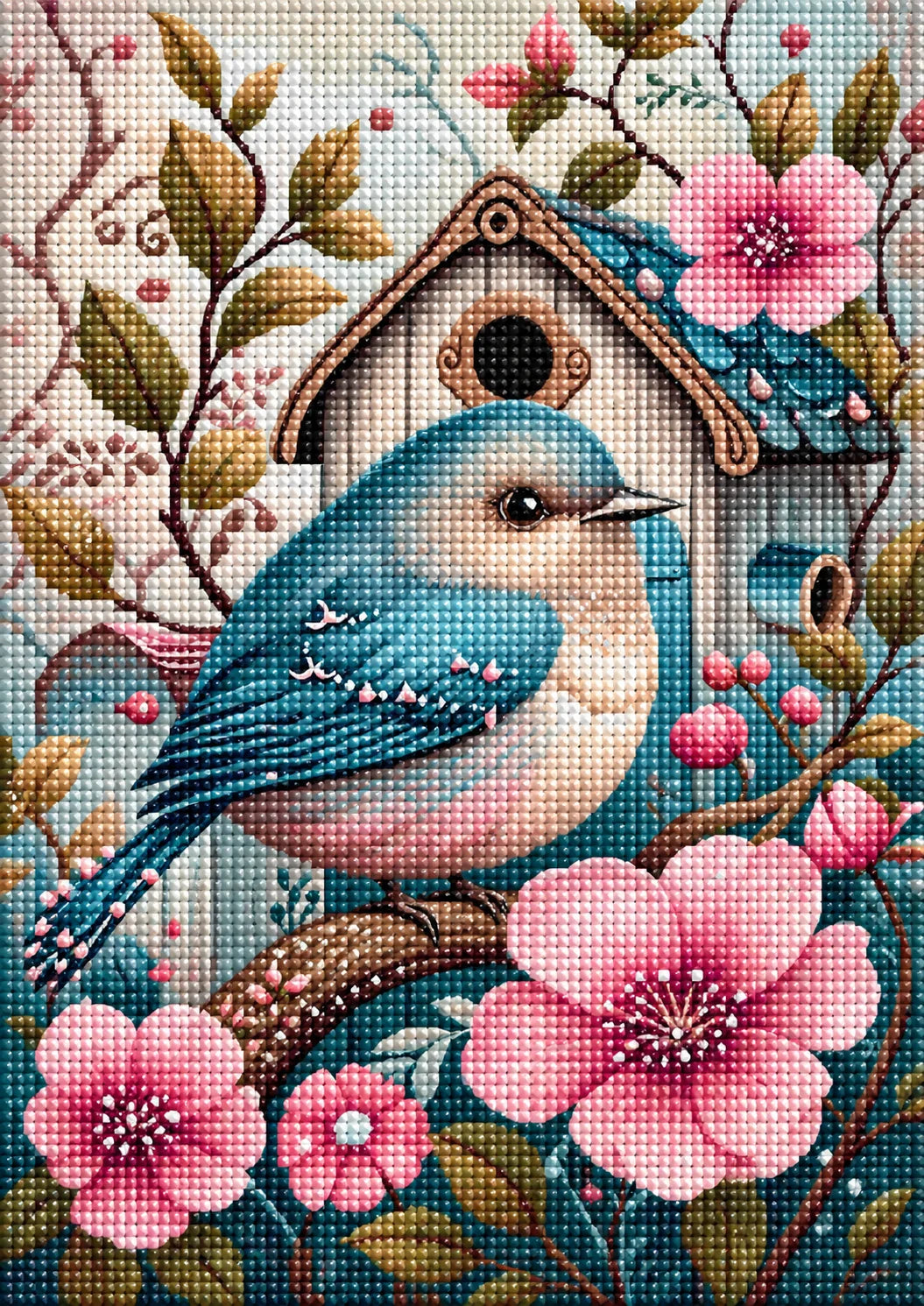 Little Bird Birdhouse Diamond Art Kit