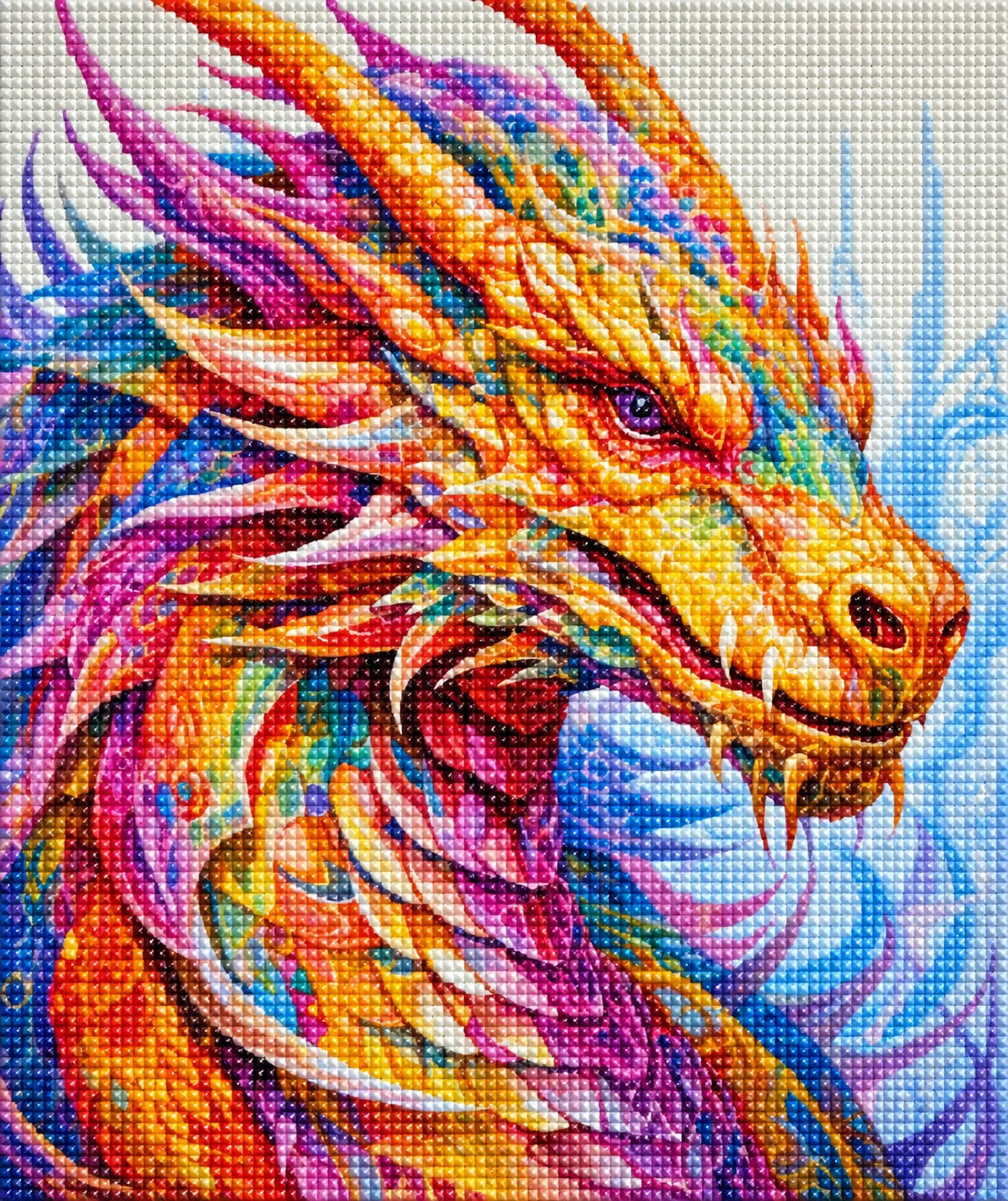 Orange Nose Dragon Diamond Art Kit