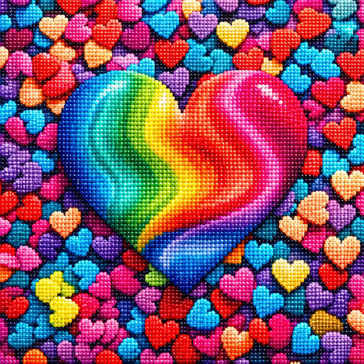 Heart In Hearts Diamond Art Kit
