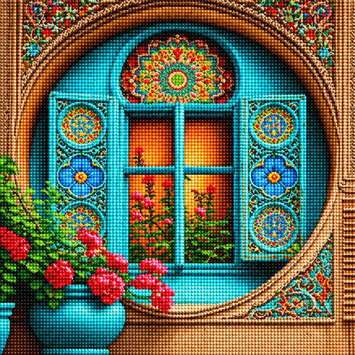 Flower Window Diamond Art Kit