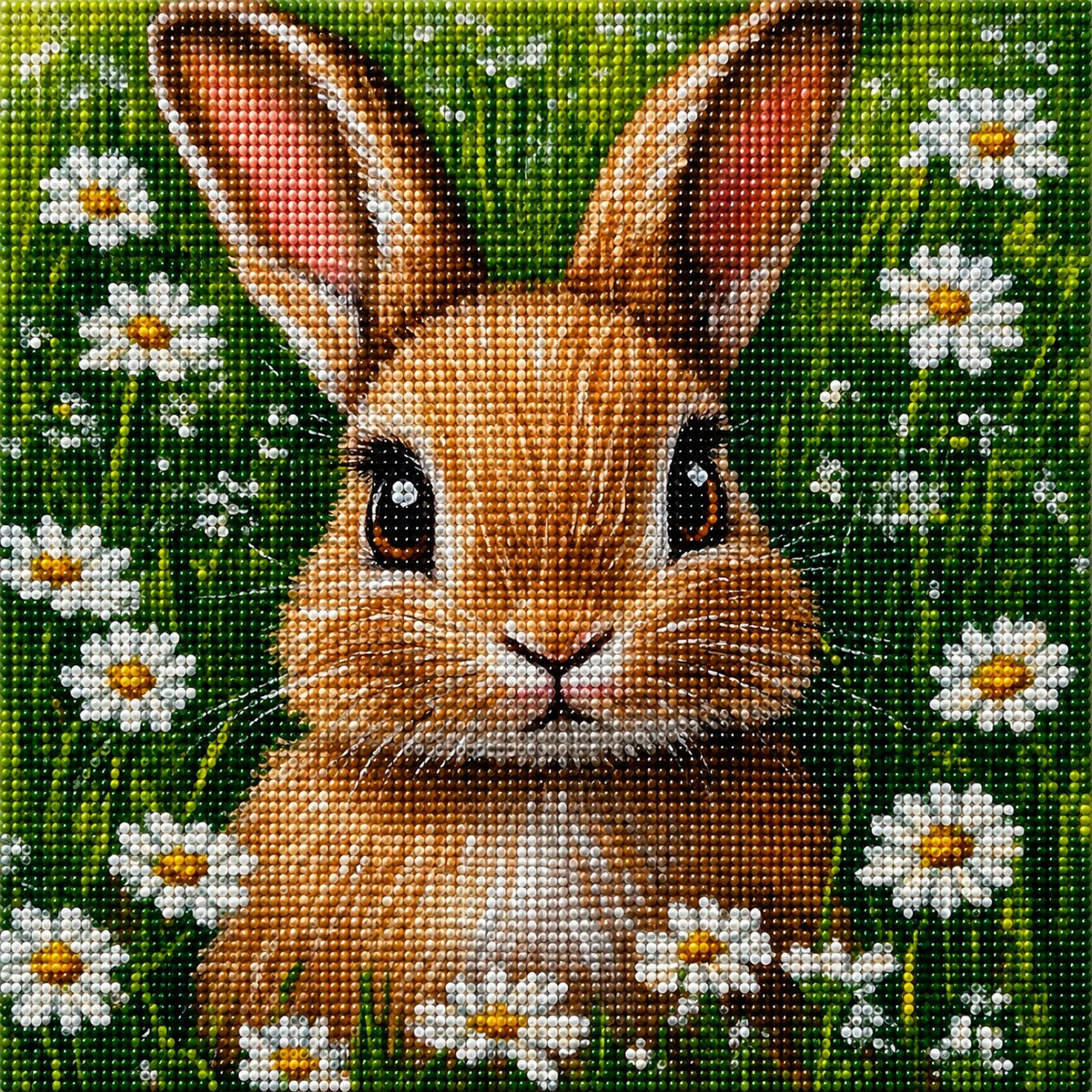Rabbit Close Up Diamond Art Kit