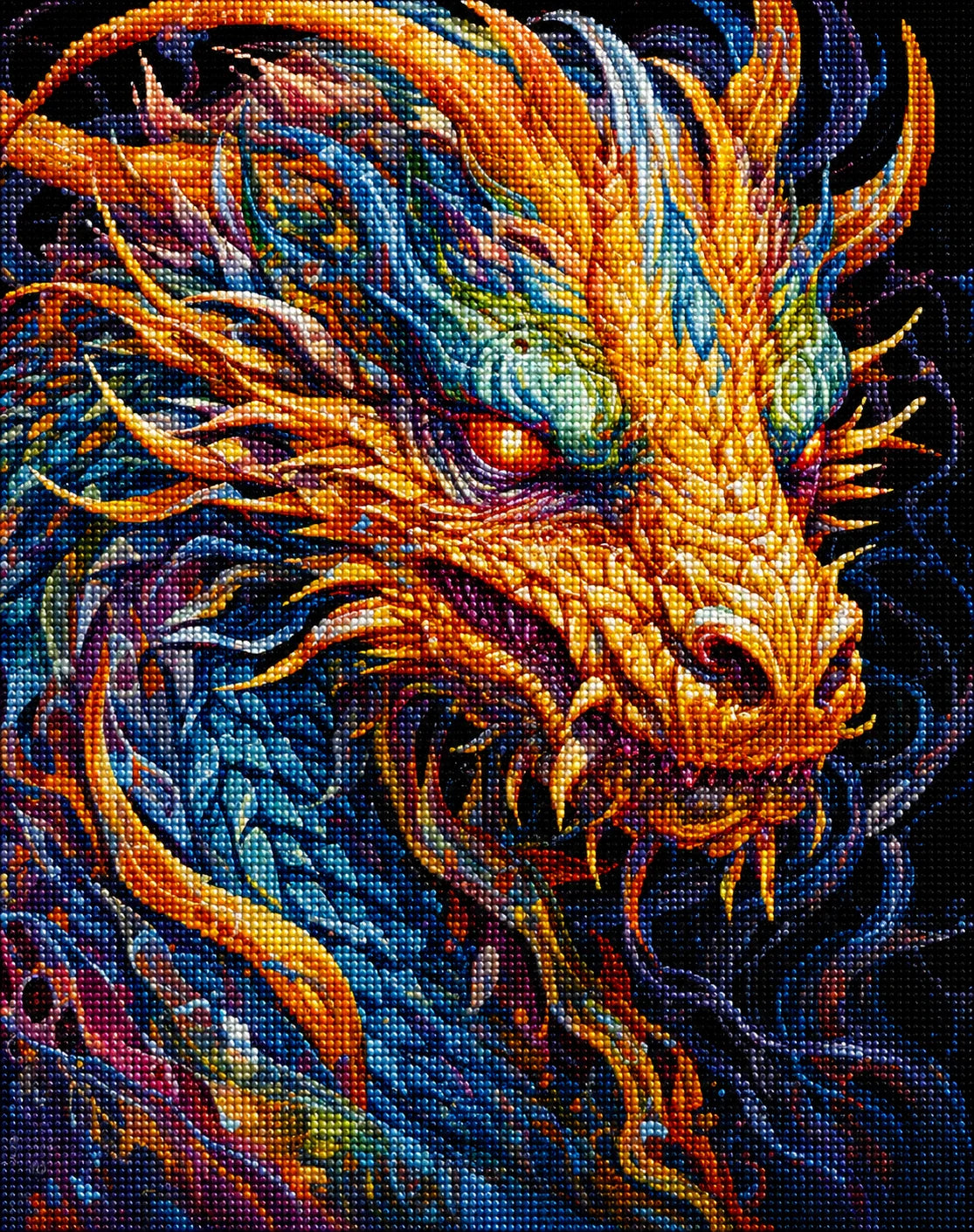 Yellow Nose Dragon Diamond Art Kit