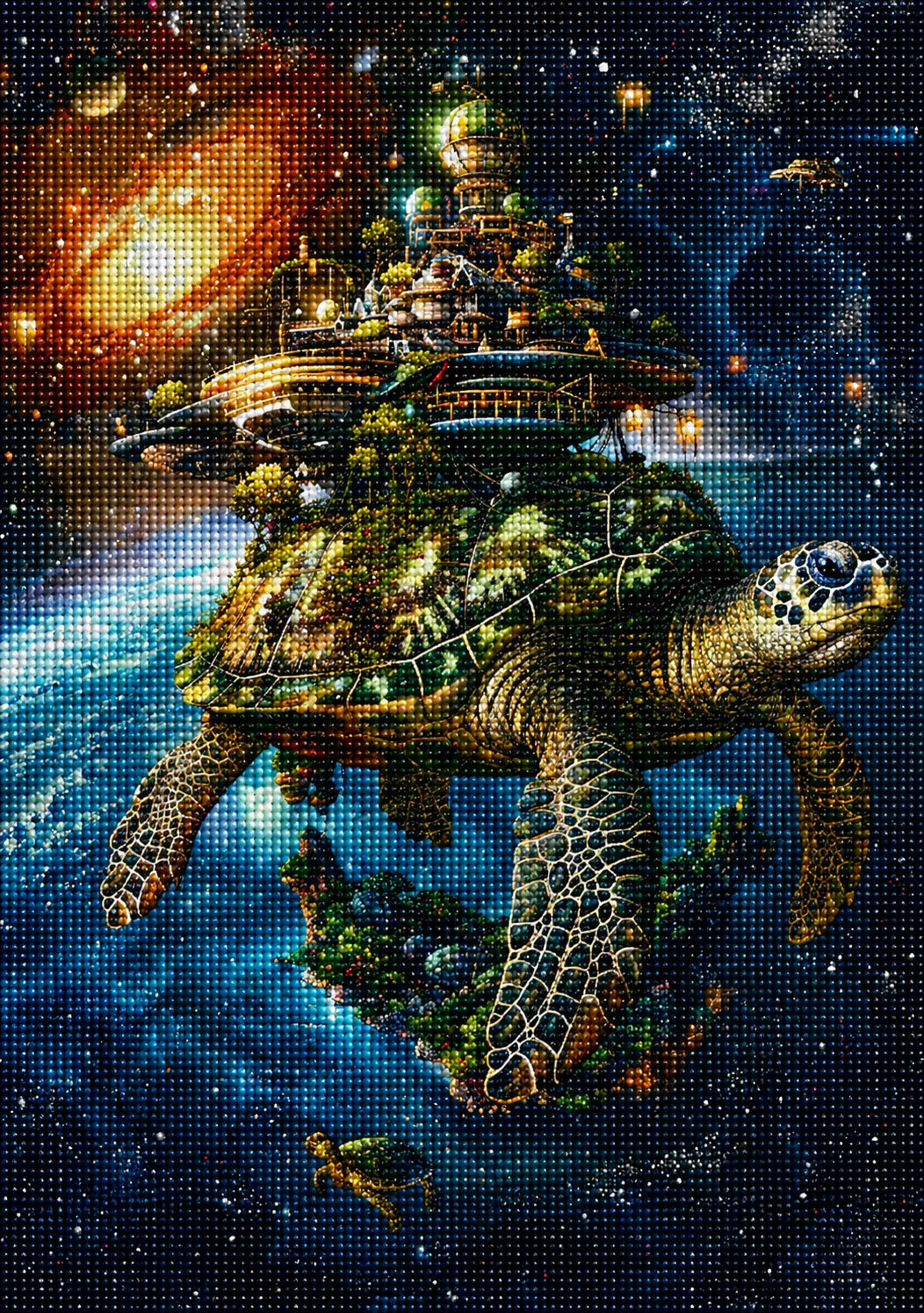 Space Turtle Diamond Art Kit