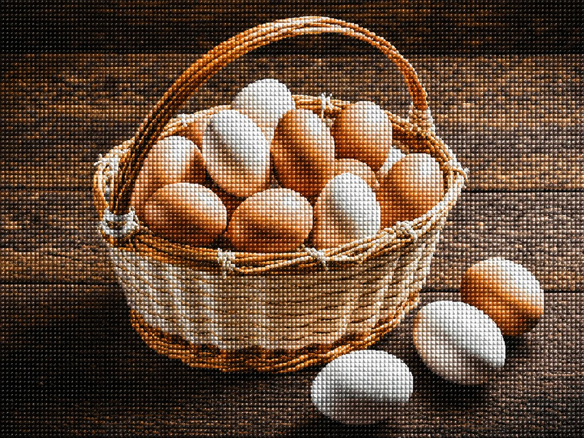 Basket Of Eggs Diamond Art Kit