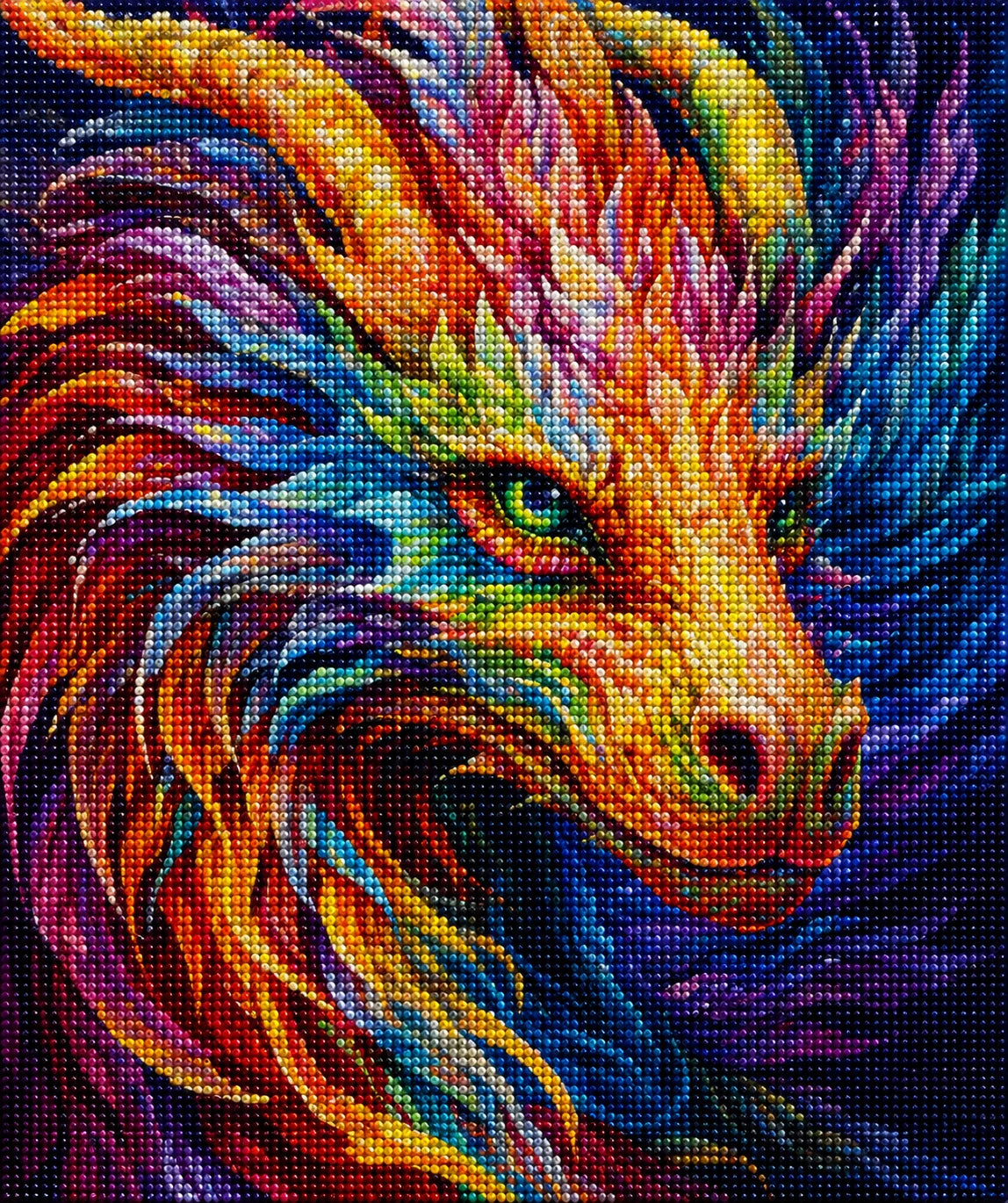 Rainbow Scale Dragon Diamond Art Kit