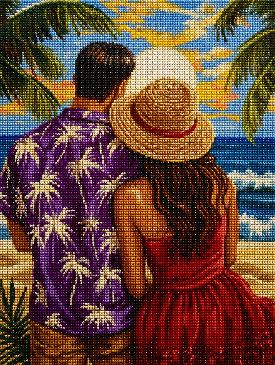 Couple At The Beach Diamond Art Kit