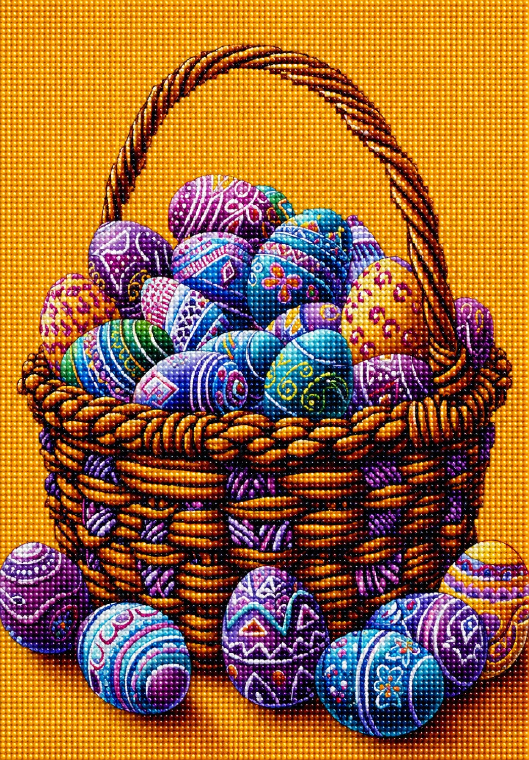 Fancy Designed Easter Egg Basket Diamond Art Kit