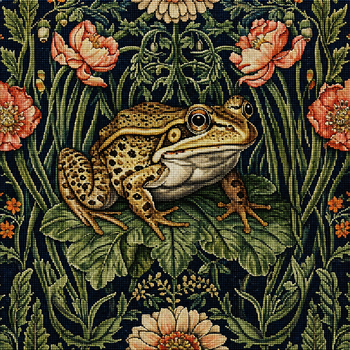 Frog On A Leaf Diamond Art Kit