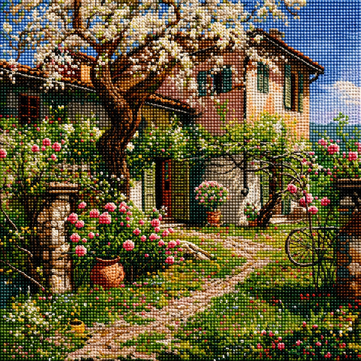 Spring Flower Home Diamond Art Kit