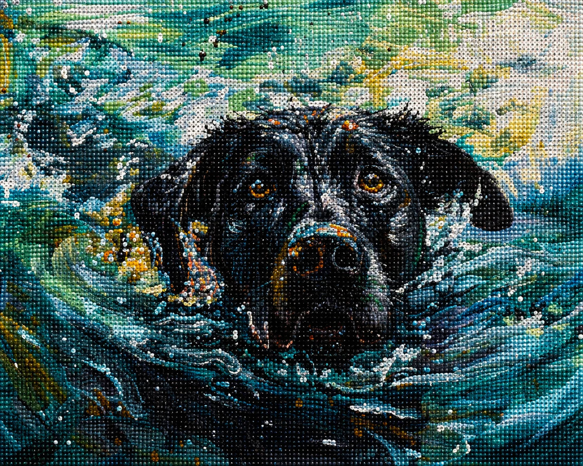 Water Dog Diamond Art Kit