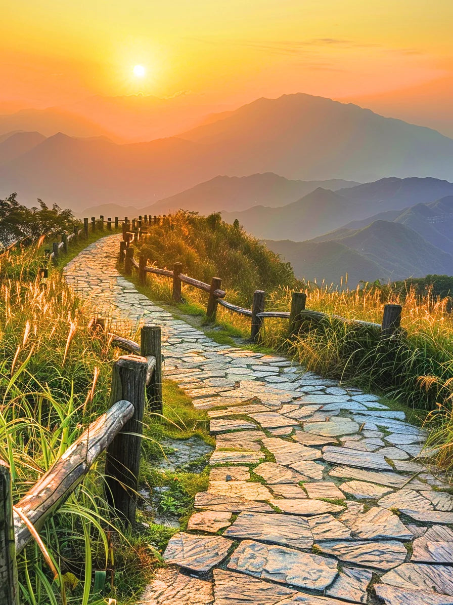 Stone Road Sunrise Diamond Art Kit