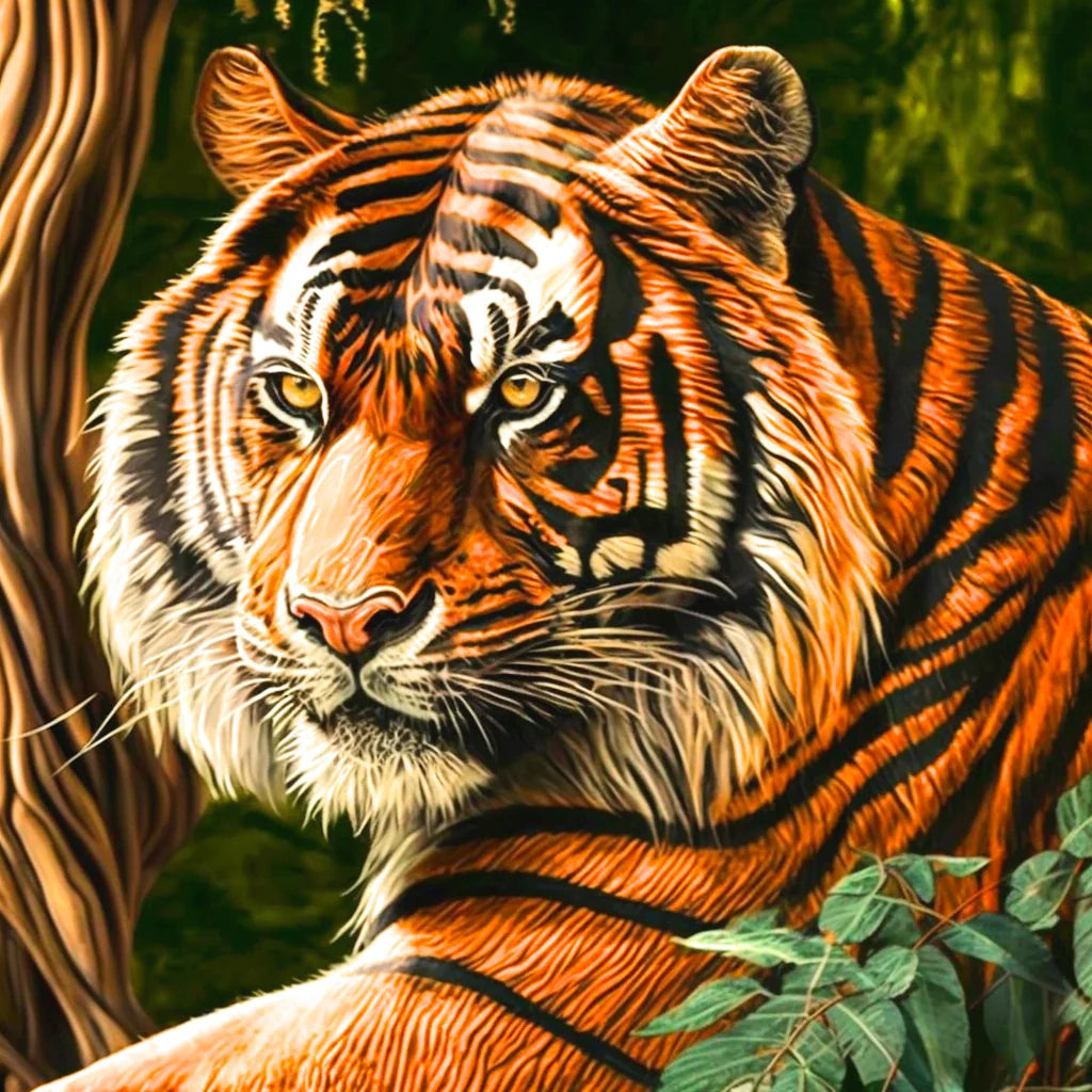 Tiger Plants Diamond Art Kit