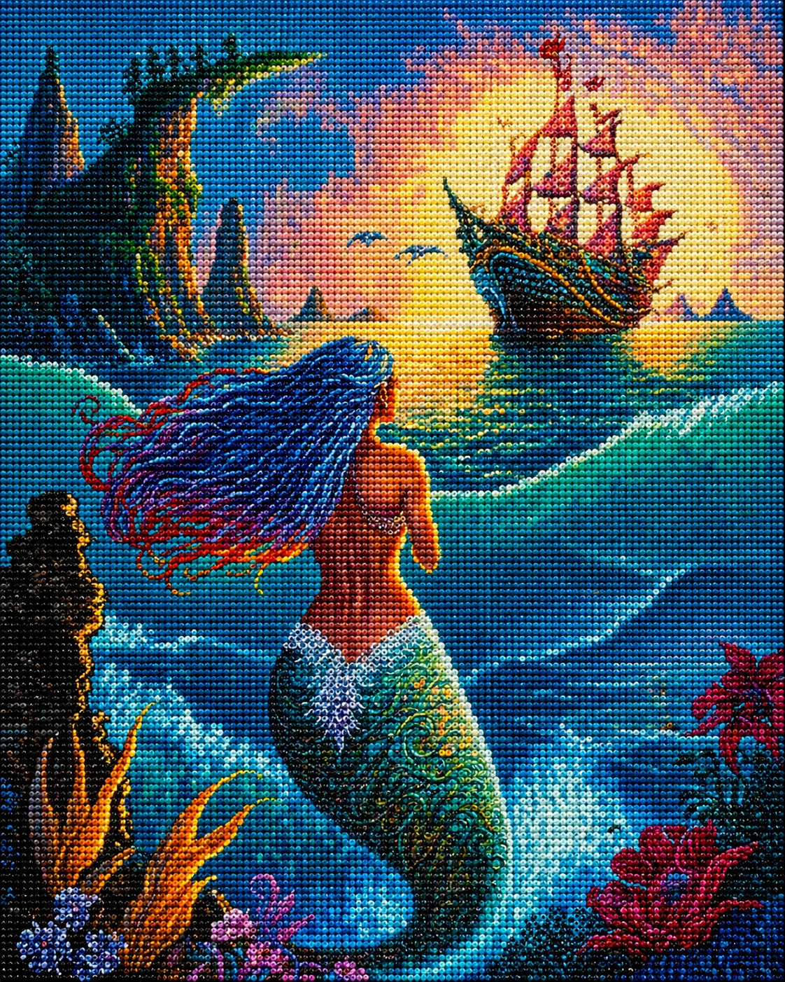 Mermaid In The Sea Diamond Art Kit