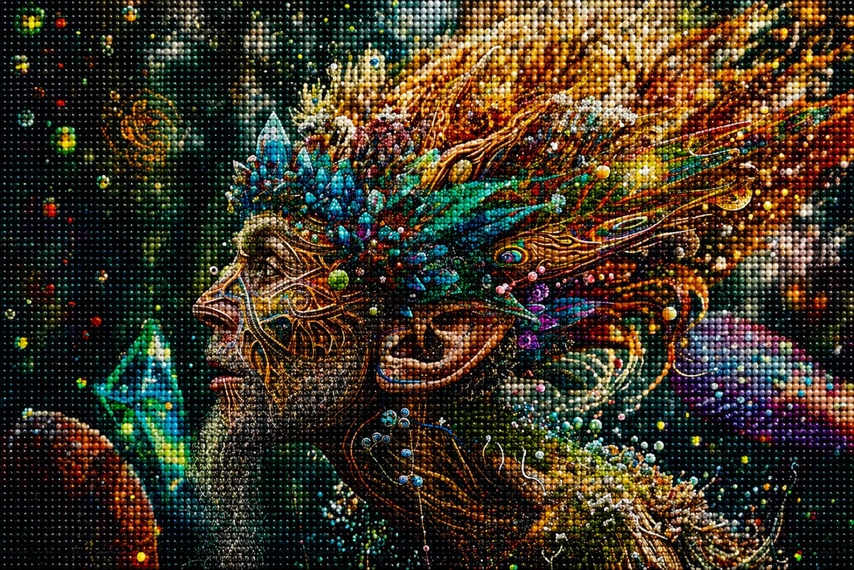 Colorful Tree Elf Diamond Art Kit