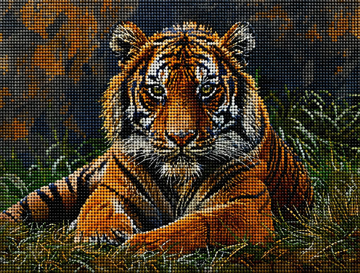 Watchful Tiger Diamond Art Kit