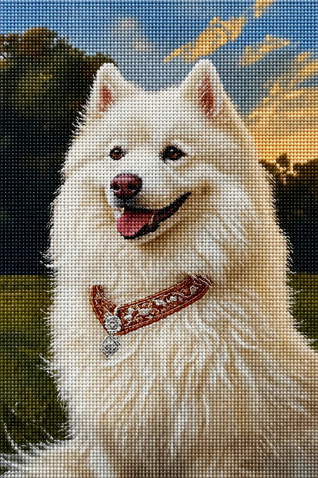 Regal Collar Samoyed Diamond Art Kit