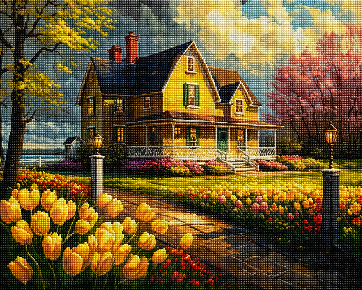 Tulip House Diamond Art Kit