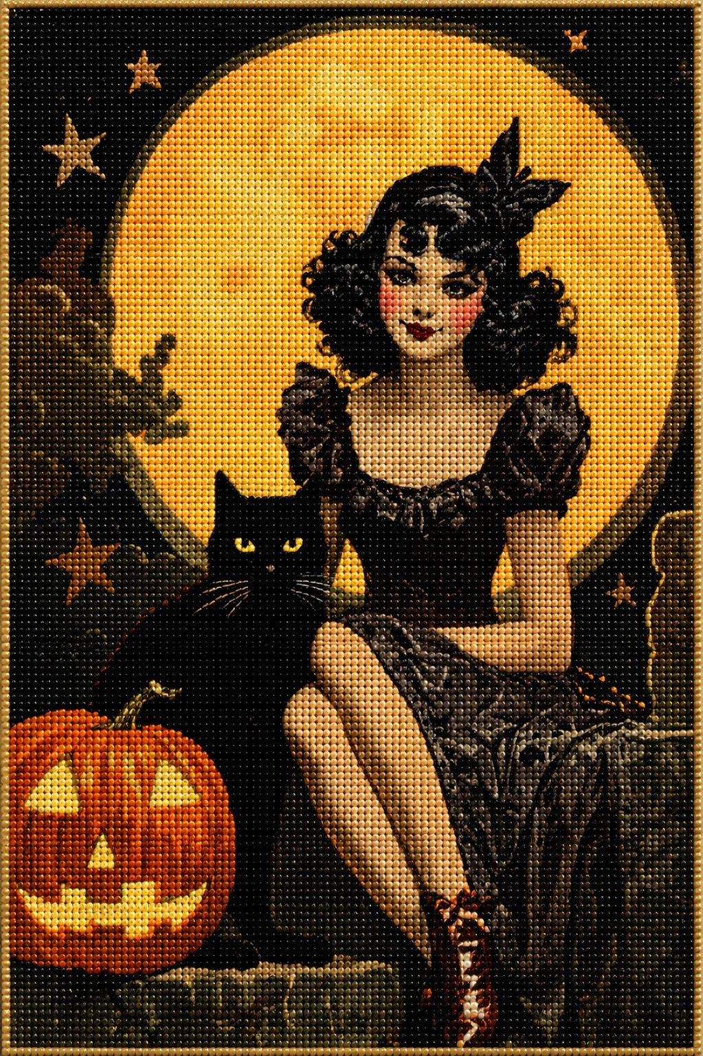Vintage Halloween Diamond Art Kit