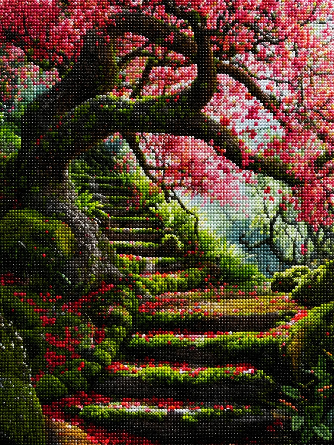 Old Cherry Tree Stairs Diamond Art Kit