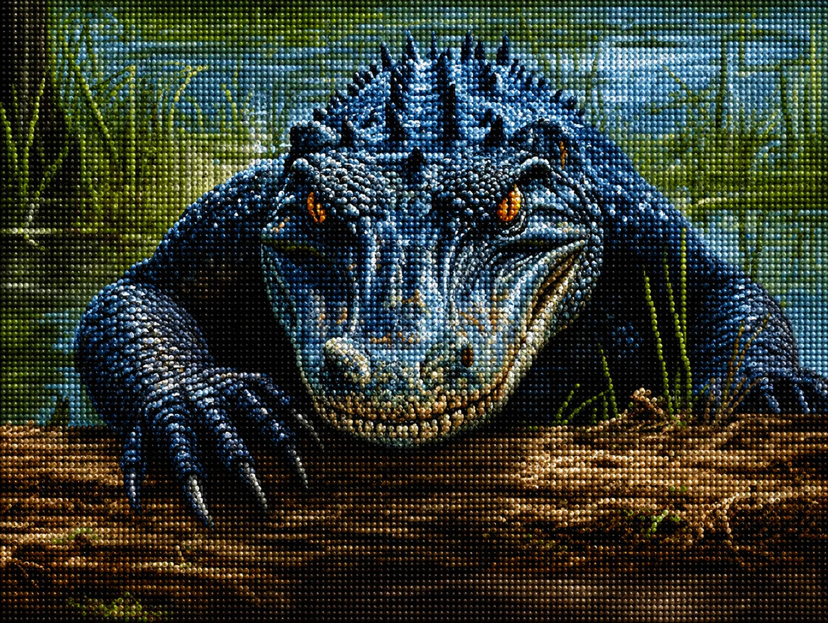 Alligator Monster Diamond Art Kit