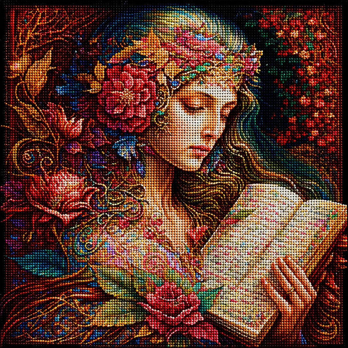 Woman And Book Diamond Art Kit