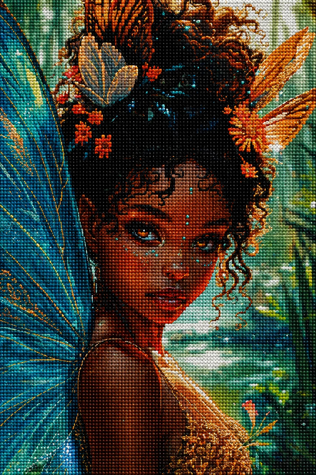 Dark Skin Fairy Diamond Art Kit