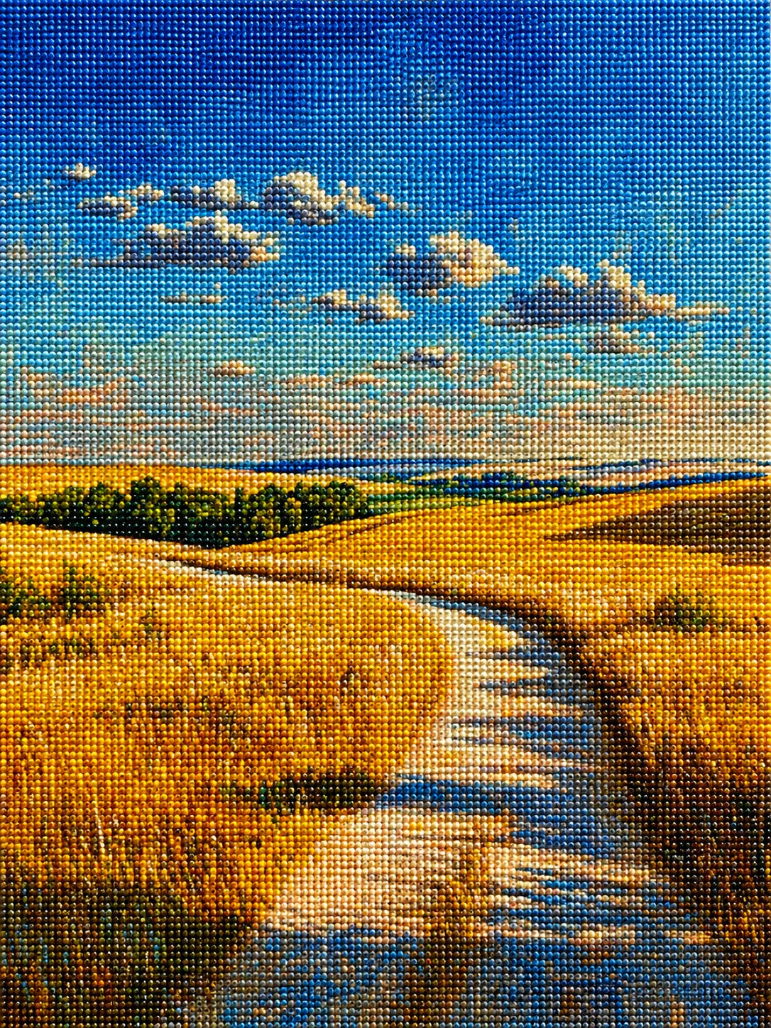 Golden Field Pathway Diamond Art Kit