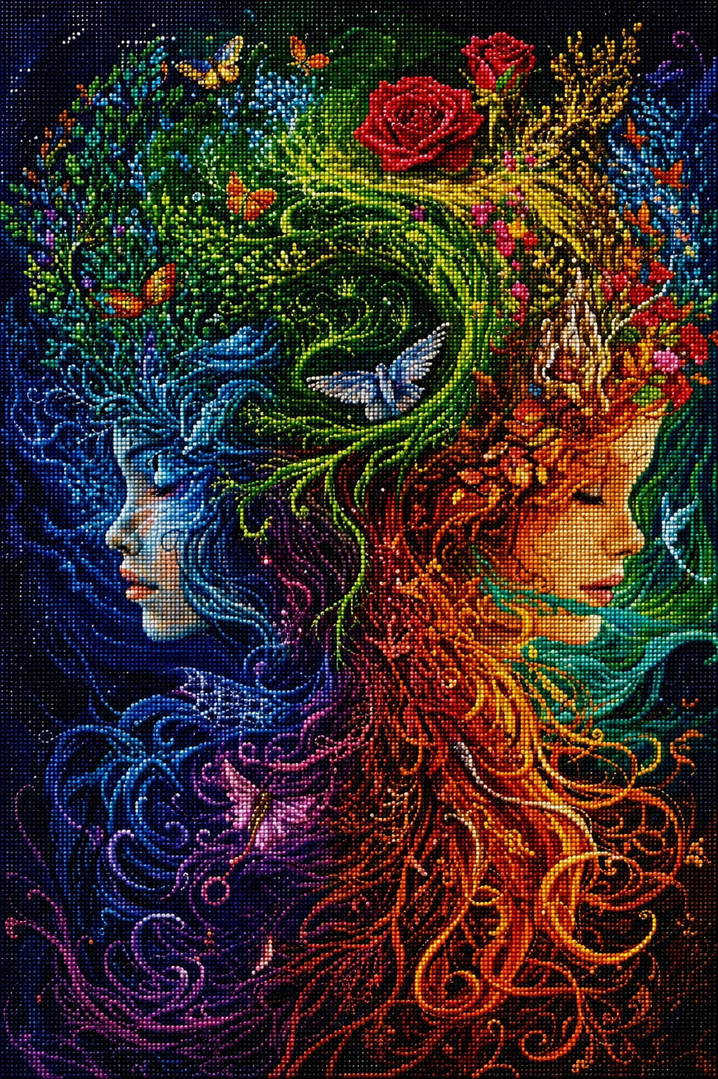 Women Of Fire And Ice Diamond Art Kit