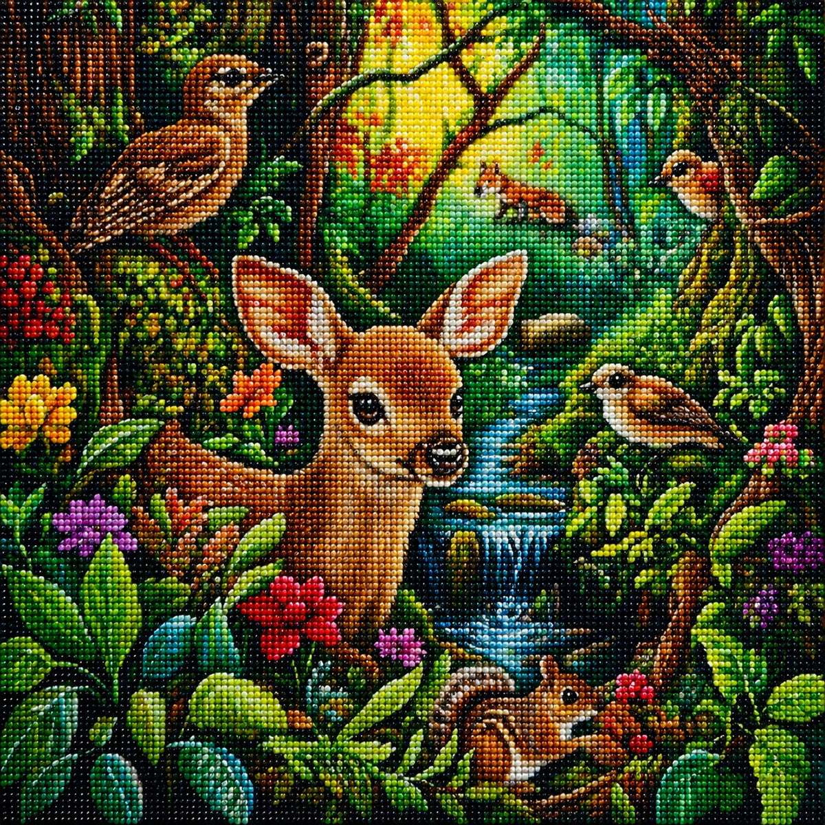 Woodland Animals Forest Diamond Art Kit