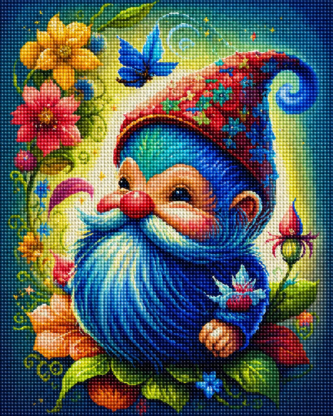 Red Hat Gnome Diamond Art Kit — diamond art kit canvas