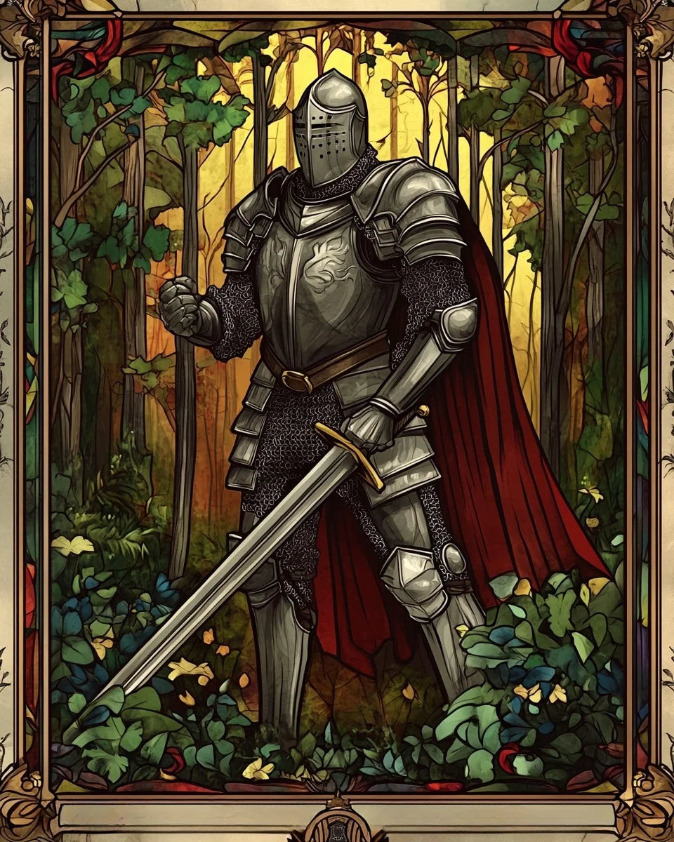 Knight Abstract Diamond Art Kit