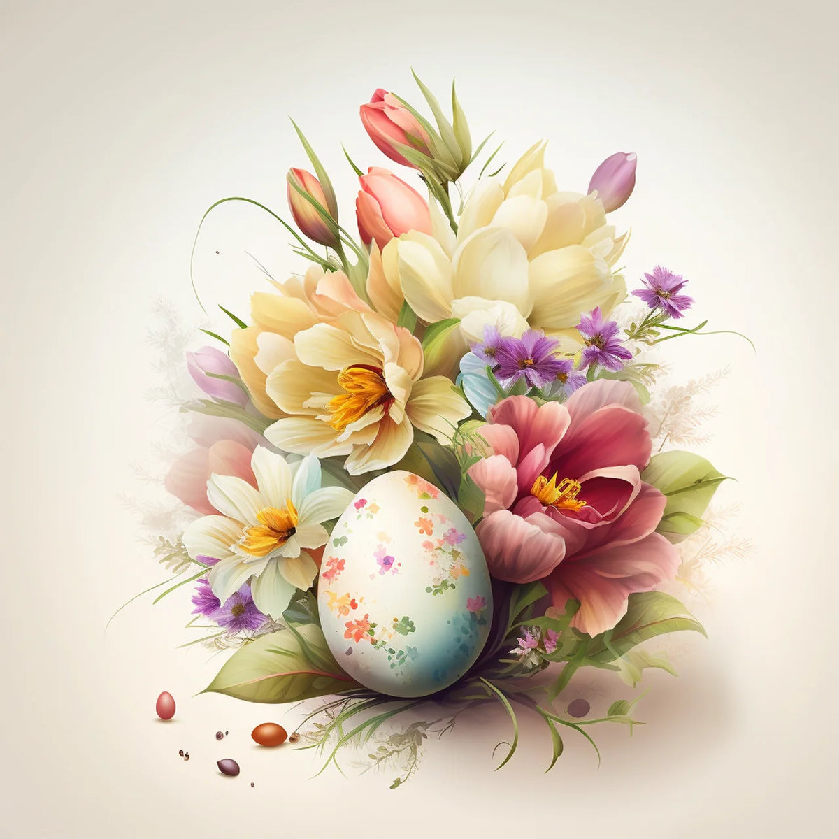 Easter Egg Flower Bouquet Diamond Art Kit