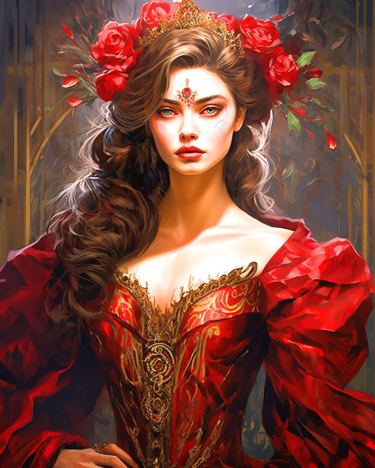 Rose Crown Queen Diamond Art Kit