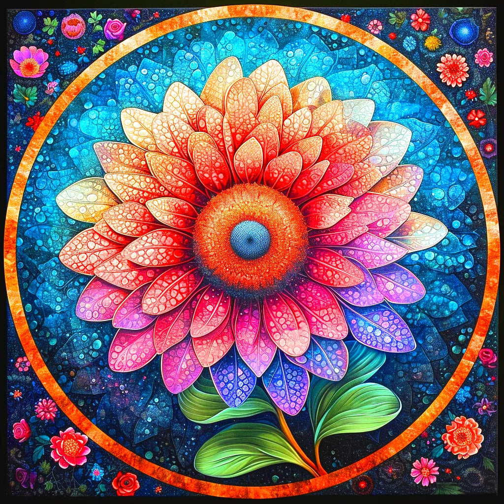 Mandala Flower Art Diamond Art Kit