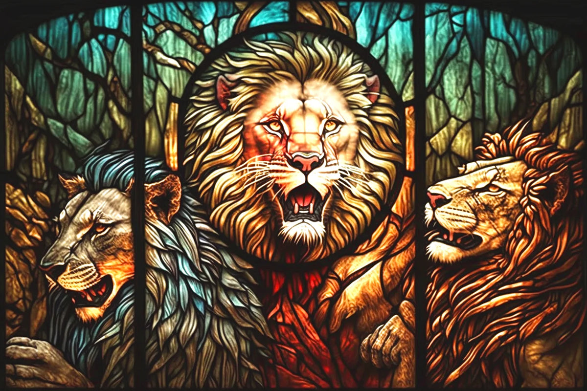 Lion Abstract Diamond Art Kit